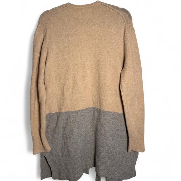 Madewell size medium tan and grey oversized cardigan - Picture 3 of 5